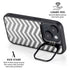 Silver Chevron iPhone 14 Plus Kickstand Case