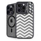 Silver Chevron iPhone 14 Pro Kickstand Case