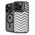 Silver Chevron iPhone 14 Pro Kickstand Case