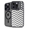Silver Chevron iPhone 14 Pro Max Kickstand Case