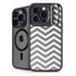 Silver Chevron iPhone 14 Pro Max Kickstand Case