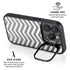 Silver Chevron iPhone 14 Pro Max Kickstand Case