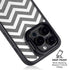 Silver Chevron iPhone 14 Pro Max Kickstand Case