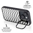 Silver Chevron iPhone 15 Plus Kickstand Case