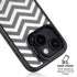 Silver Chevron iPhone 15 Plus Kickstand Case