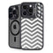 Silver Chevron iPhone 15 Pro Kickstand Case