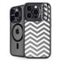 Silver Chevron iPhone 15 Pro Kickstand Case