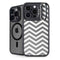 Silver Chevron iPhone 15 Pro Max Kickstand Case