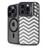 Silver Chevron iPhone 15 Pro Max Kickstand Case