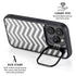 Silver Chevron iPhone 15 Pro Max Kickstand Case