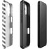 Silver Chevron iPhone 16 Plus Impact Case
