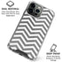 Silver Chevron iPhone 16 Pro Max Clear Case