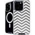 Silver Chevron iPhone 16 Pro Max MagSafe Case