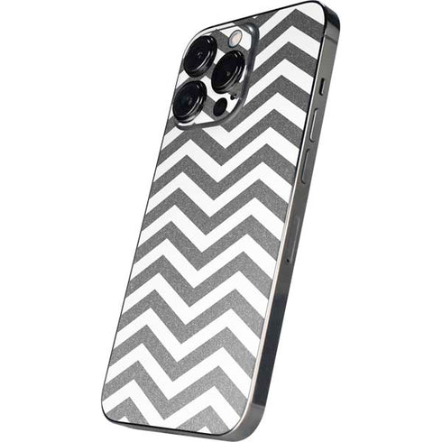 Silver Chevron iPhone 16 Pro Max Skin
