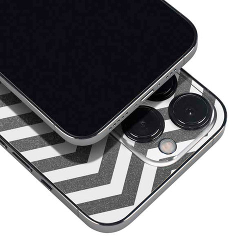 Silver Chevron iPhone 16 Pro Max Skin