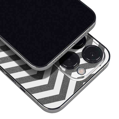 Silver Chevron iPhone 16 Pro Skin