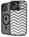 Silver Chevron iPhone 16e Kickstand Case