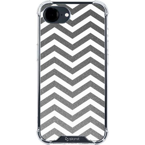 Silver Chevron iPhone 16e Clear Case