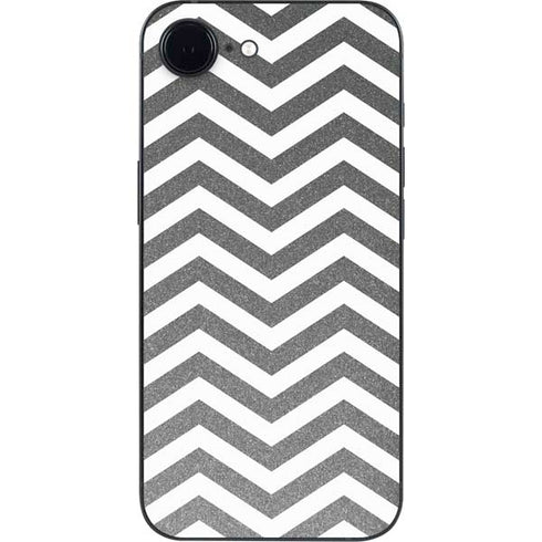 Silver Chevron iPhone 16e Skin