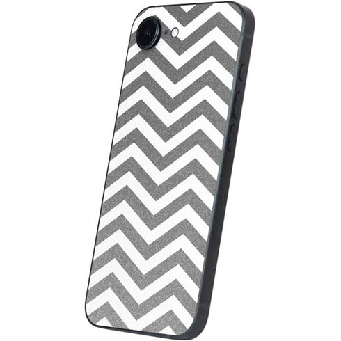 Silver Chevron iPhone 16e Skin