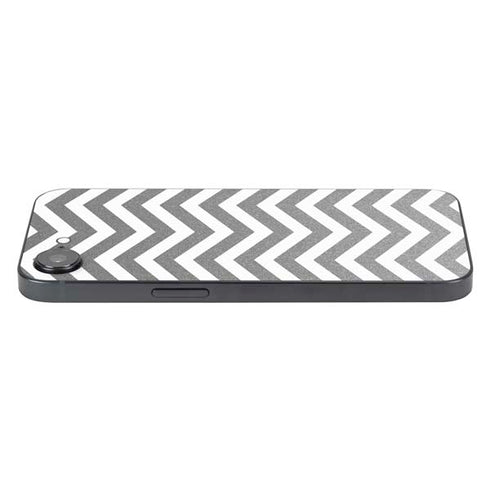 Silver Chevron iPhone 16e Skin