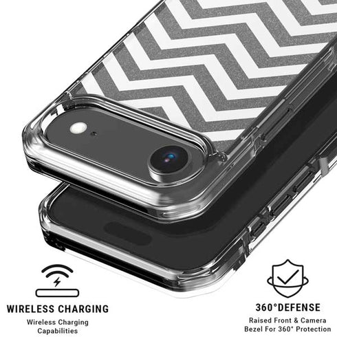 Silver Chevron iPhone 17 Air Clear Case