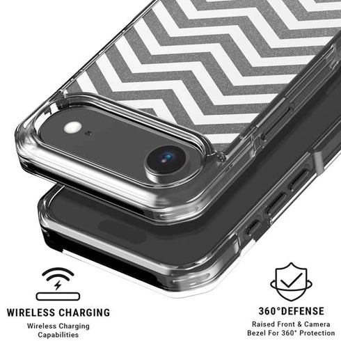 Silver Chevron iPhone 17 Air MagSafe Case