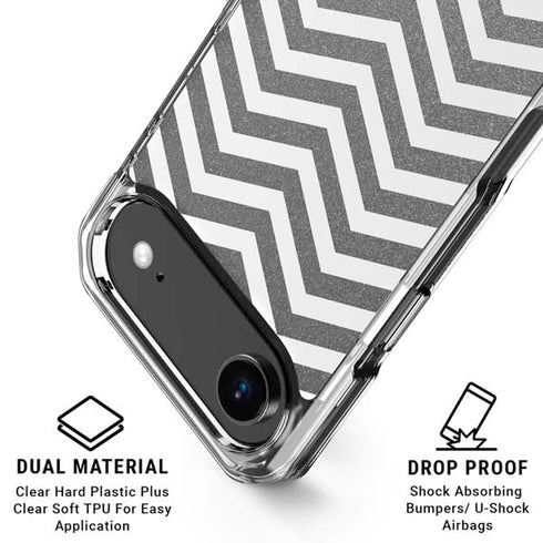 Silver Chevron iPhone 17 Air MagSafe Case