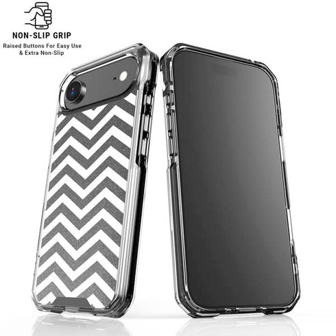 Silver Chevron iPhone 17 Air MagSafe Case