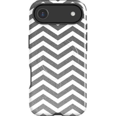 Silver Chevron iPhone 17 Air Magsafe Impact Case