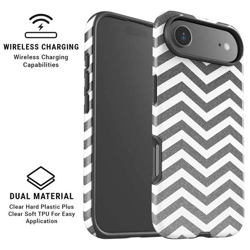 Silver Chevron iPhone 17 Air Magsafe Impact Case