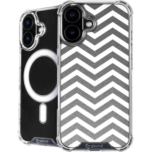 Silver Chevron iPhone 17 MagSafe Case