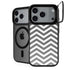 Silver Chevron iPhone 17 Pro Kickstand Case