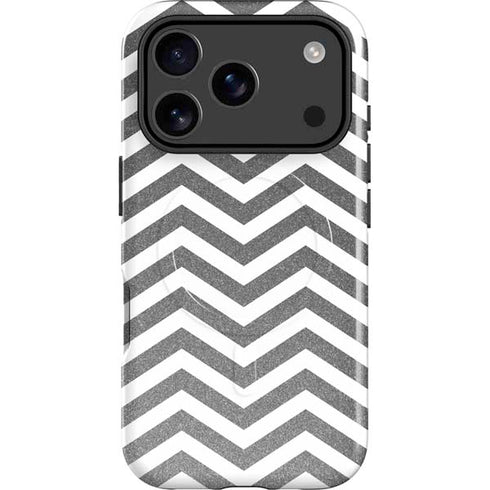 Silver Chevron iPhone 17 Pro Magsafe Impact Case