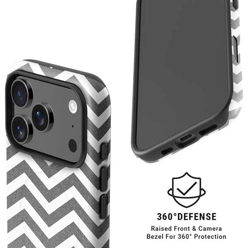Silver Chevron iPhone 17 Pro Magsafe Impact Case