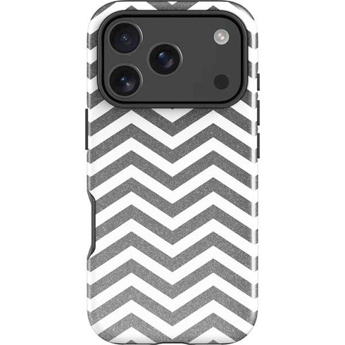 Silver Chevron iPhone 17 Pro Max Impact Case