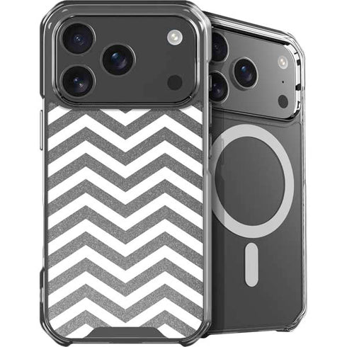 Silver Chevron iPhone 17 Pro Max MagSafe Case
