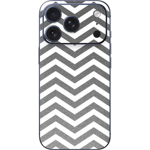 Silver Chevron iPhone 17 Pro Max Skin