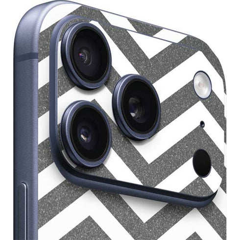 Silver Chevron iPhone 17 Pro Skin