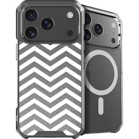 Silver Chevron iPhone 18 Pro MagSafe Case