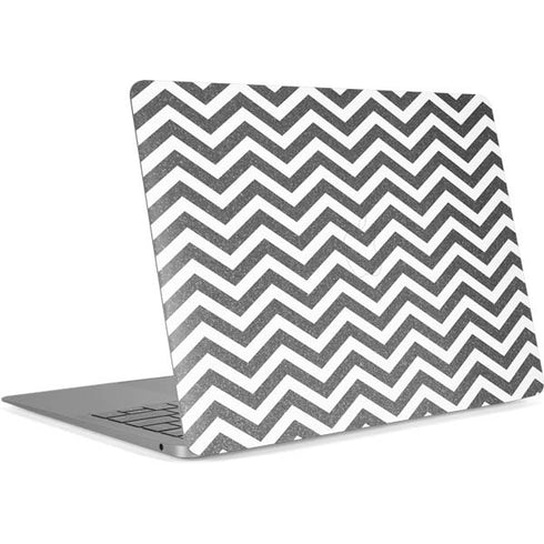 Silver Chevron Apple MacBook Air Skin