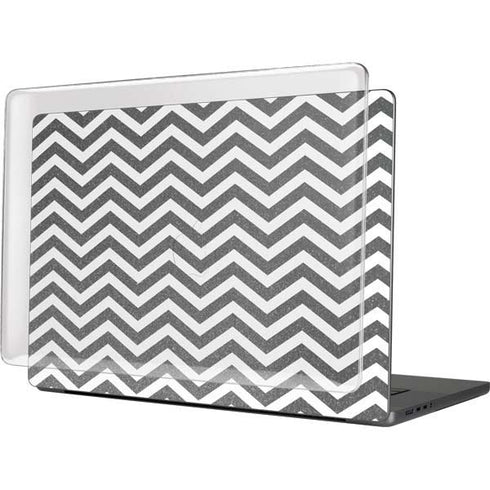 Silver Chevron MacBook Cases