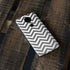 Silver Chevron Moto E5 Plus Skin