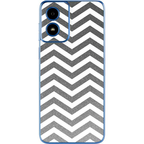 Silver Chevron Moto G Play 4G (2024) Skin