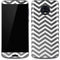 Silver Chevron Moto G6 Skin