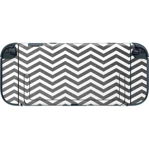 Silver Chevron Nintendo Switch 2 (2025) with Joy-Con Skin