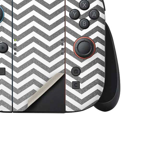 Silver Chevron Nintendo Switch 2 (2025) Joy-Con Controller Skin