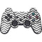 Silver Chevron PS3 Dual Shock wireless controller Skin