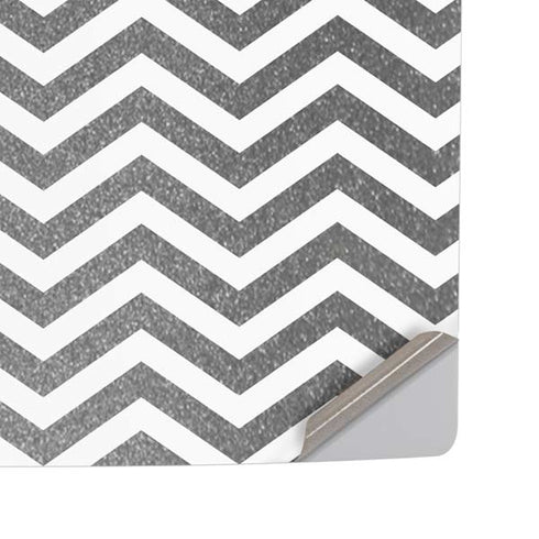 Silver Chevron PS5 Pro Disk Console Skin
