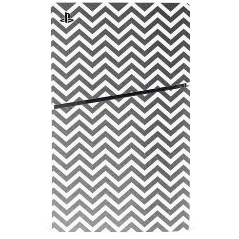 Silver Chevron PS5 Slim Digital Edition Console Skin